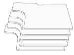ELECTROLUX GEMINI INLET FILTERS PACK OF 5