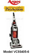 Argos Proaction Bagless Vacuum Cleaner Model VC93405-6