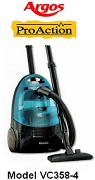 ARGOS Proaction Bagless Vacuum Cleaner Model VC358-S