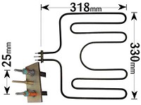 2600W AEG GRILL ELEMENT, Cooker Elements - Easy Spares