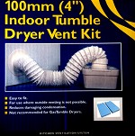 Delux Universal 100mm (4'') Indoor Tumble Dryer Vent Kit