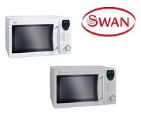 SWAN Microwaves SM1120 Convection with Grill (Silver & White)