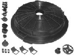 UNIVERSAL Round Charcoal Cooker Hood Filter: FIL214