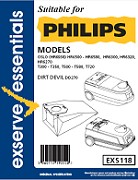 Exserve Essentials 'Philips' Vacuum Cleaner Bag: EXS118
