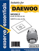 Exserve Essentials 'Daewoo' Vacuum Cleaner Bag: EXS210