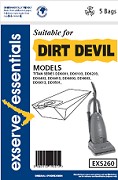 Exserve Essentials Dirt Devil Vacuum Cleaner Bag: EXS260pk5