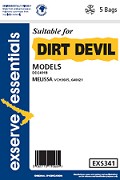 Exserve Essentials DIRT DEVIL Vacuum Cleaner Bag: EXS341