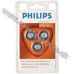 Philips Philishave Super Reflex Triple Pack Rotary Cutting Head HQ55 (Genuine)