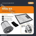 Vax V-107 G:2 HEPA Filter Kit 1-9-127336-00 (Genuine)